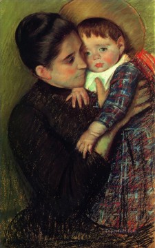 María Cassatt Painting - Helene de Septeuil madres hijos Mary Cassatt